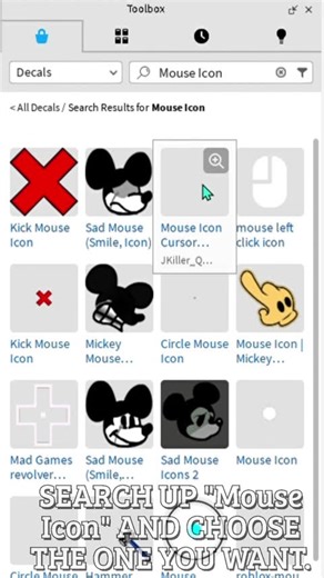 HOW TO CHANGE THE MOUSE ICON I ROBLOX STUDIOS #roblox #tutorial #shorts #robloxstudio #gaming