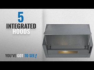 Top 10 Integrated Hoods [2018]: CDA EIN60 60cm Integrated Cooker Hood Extractor in Silver/Grey