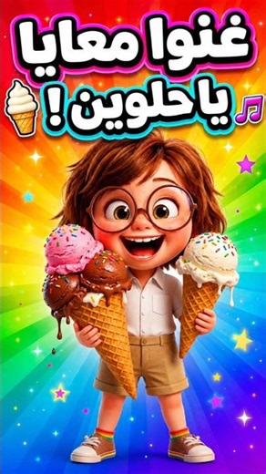 آيسكريم يا حلاوة! 🍨 أغنية أطفال مرحة | Kids Ice Cream Song #اغاني_اطفال