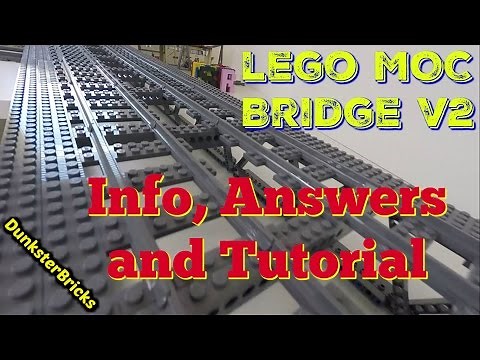 LEGO MOC Railway Bridge v2. Info, Answers and Tutorial!