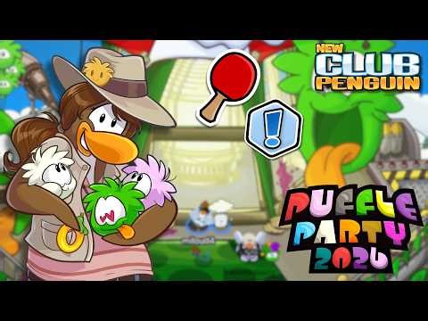 PUFFLE PARTY 2026 QUEST 2 GUIDE! 🐾+PING PONG PADDLE PIN! 🏓 | New Club Penguin
