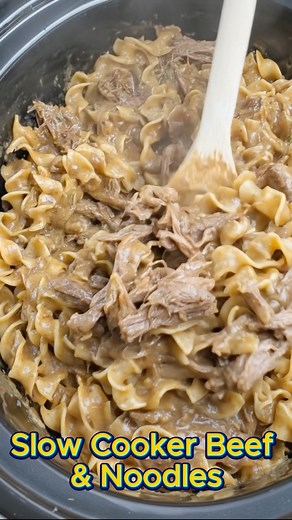 Slow Cooker Beef & Noodles This classic Midwestern-style dish is the definition of comfort food, tender beef in a rich, savory gravy served over egg noodles. Great for Sunday supper or winter meal prep. Ingredients: 2 lbs beef stew meat or chuck roast, cut into chunks 1 (10.5 oz) can cream of mushroom soup 1 (10.5 oz) can French onion soup 1 packet brown gravy mix 1 cup beef broth 1 tsp garlic powder 1 tsp black pepper 12 oz egg noodles 1 tbsp butter (optional) Chopped parsley for garnish (optio