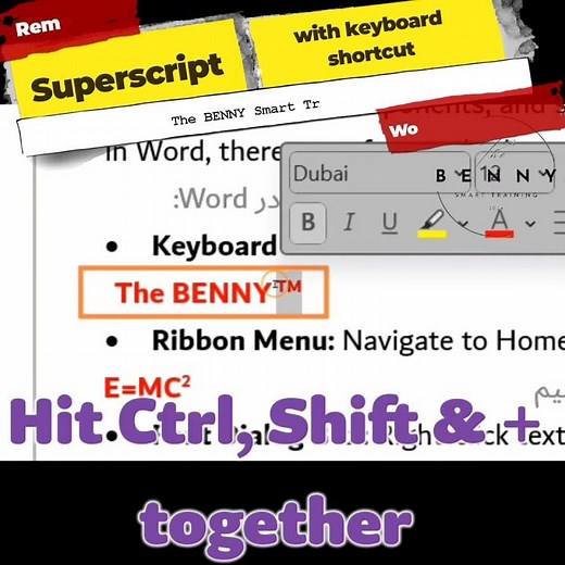 Removing Superscript with Keyboard Shortcut in MS Word