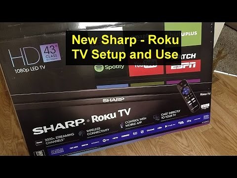 New Sharp - Roku TV initial set up and use. - VOTD