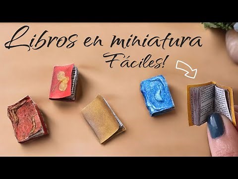 📚DIY/Como Hacer LIBROS en MINIATURA