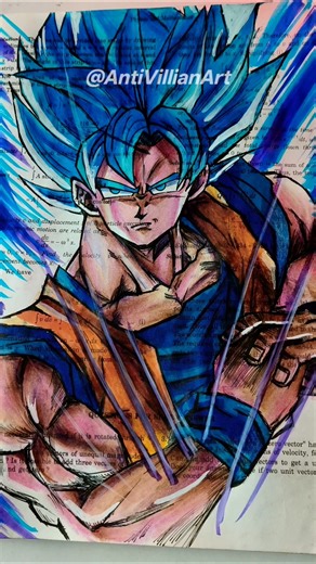 Goku #art #anime #drawing #goku #dragonball #antivillianart #howtodraw #shorts