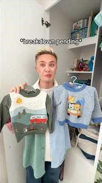 Clearing our son’s wardrobe for the FIRST time 😭