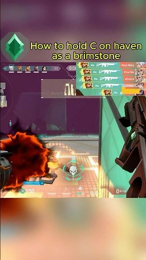 How to hold C on haven as a brimstone #valorant #valorantclutchmoments #valorantclips