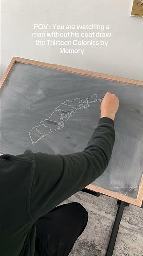 Drawing the Thirteen Colonies from Memory