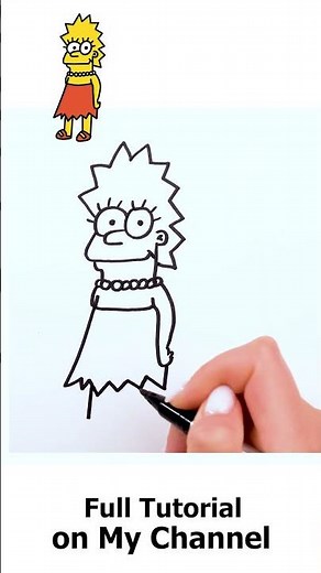 “How to Draw Lisa Simpson FAST!”