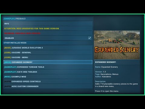 Modding Menu and Automatic Mod Status Checker - Overview