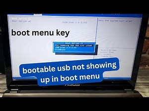 Asus Laptop Boot Menu Key || Bootable Usb Not Showing Up In Boot Menu