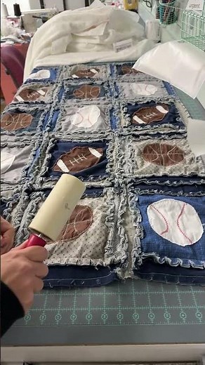 Cleaning a Sports-Themed Rag Quilt | Handmade Boys Crib Bedding | Behind the Scenes Quilt Care Live