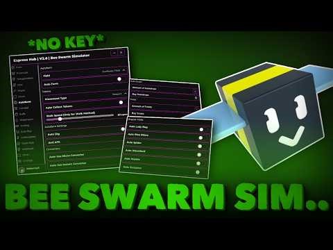 New Bee Swarm Simulator Script *No Key* - Auto Farm, Op Bees, Kill Aura & More ( Keyless )