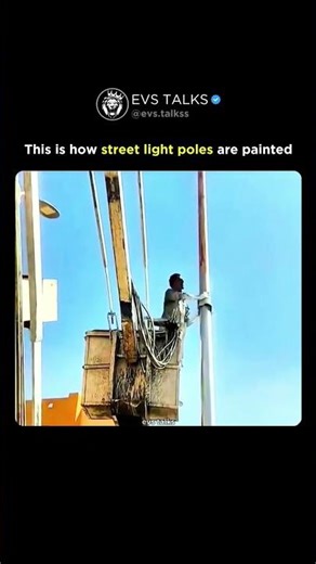 This is How Street Light Poles are Painted! 🎨⚙️ | Satisfying Engineering Process 🤯