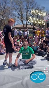 8.5K views · 128 reactions | HUMAN SUNDAE! Watch Elkhorn Valley Schools elementary principal Brandon Black get turned into a human sundae today! What a fun student reward for reaching their reading goals! | Antelope County News | Facebook