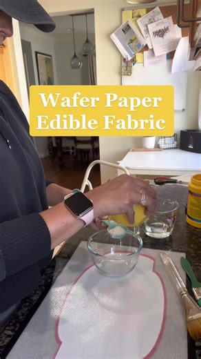 Creating Wafer Paper Edible Fabric for Cake Decorating