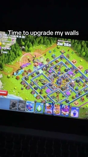 Time to upgrade my walls | Clash Of Clans Auto Farm Bot | Lootflow