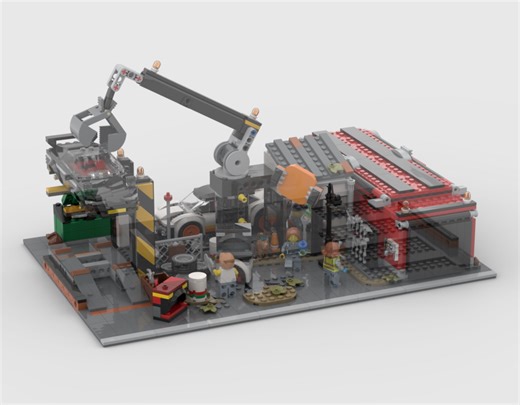 LEGO MOC-218203 Modular Scrapyard - Display for set 60472 (Modular Buildings 2025)
