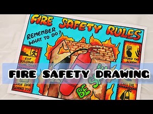 Safety drawing/fire safety poster drawing/Industrial safety drawing/fire safety rules