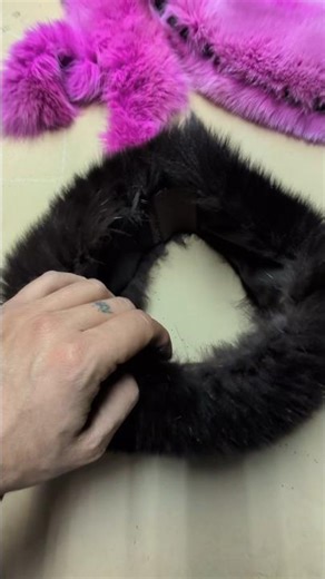 Steps before to finish (fox fur headband "hat")