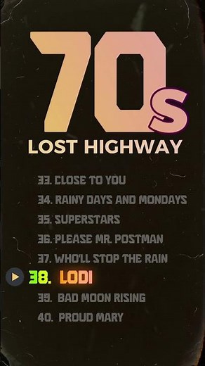 70s music greatest hits | Lodi – CCR greatest hits #70smusic #70sgreatesthits