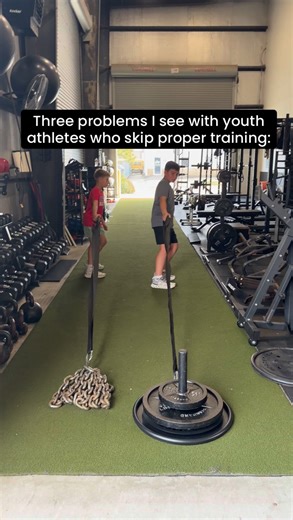 Three problems I see with youth athletes who skip proper training: ❌ Poor movement patterns become permanent Without coaching, kids develop compensatory movements that lock in as muscle memory. A slight knee cave or hip shift now becomes their default later, limiting performance and setting them up for injury. ❌ Overuse injuries from sport specialization Specialize too early without balanced strength training, and you get muscle imbalances and repetitive stress injuries. Baseball shoulders, socc