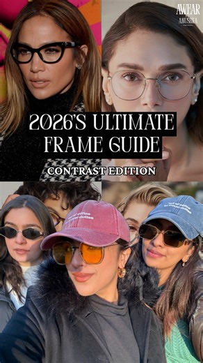 Anushka Shah | Personal Image Stylist on Instagram: "Someone has to say it: Your frames don’t fail you—your contrast level does🧨 Which is why, stop choosing glasses by shape alone and focus on the Awear side of things. Save this and get in the know of your best-suited frames. After all, the answer lies in your face. And for more? Book your 1:1 Personal Styling Consultation with me and unlock your best style potential. {Awear by Anushka, Awear, Get Awear by Anushka, Eyewear Styling, Frames Styli
