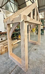 Solid Oak Porch Canopy Kit: Chunky 2200mm Entrance - Etsy UK