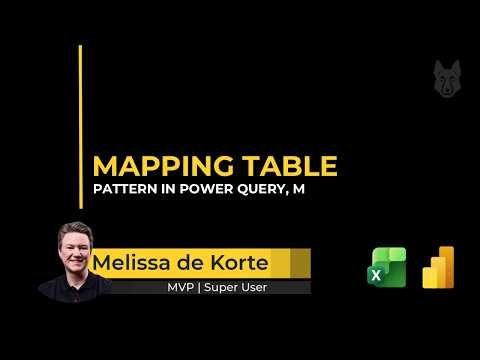 Using a Mapping Table to Manage Column Names and Data Types in Power Query