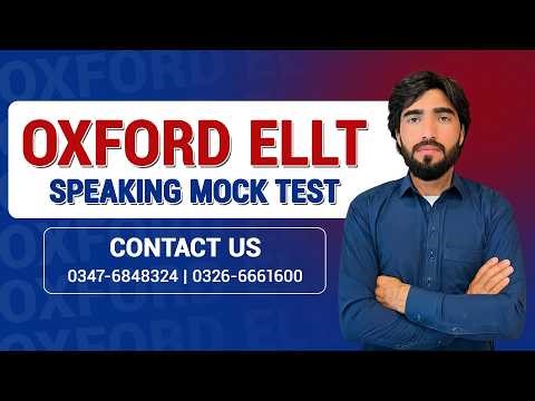 Oxford ELLT Speaking Mock Test 2026 | Real Exam Practice with Sample Answers