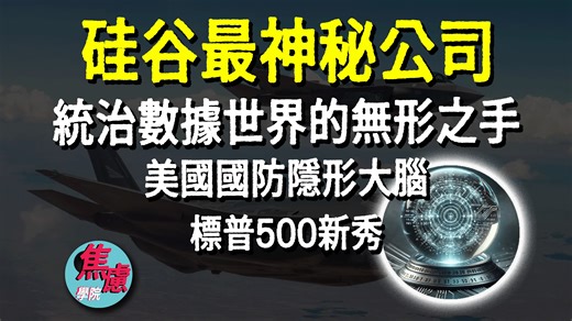【硅谷最神秘公司帕兰泰尔Palantir】统治数据世界的无形之手，美国国防隐形大脑，标普500新面孔