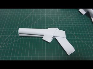 총 종이접기 a4용지 권총 [진진종이접기] origami,折纸,折り紙,оригами,اوريغامي