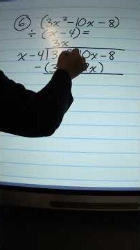 Algebra 2 College Prep Polynomial Long Division Problem 2 2/9/26 #math #mathhelp #satexam #satmath