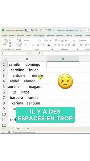 Comment mettre en forme les noms sur une feuille Excel en quelques clics ?