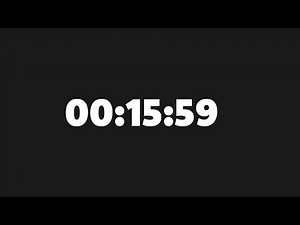 15 Minute 59 Second Timer - (959/36,000)