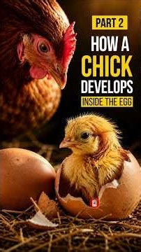 🐣 How does a tiny chick grow inside an egg in just 21 days? #facts