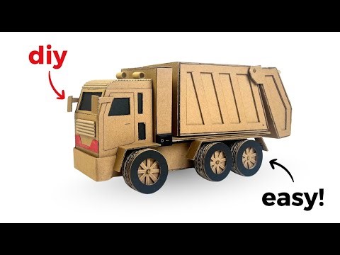 DIY Garbage Truck Toy from Cardboard | Easy Recycled Craft at Home