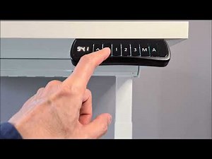 How to use electric standing desk control panel