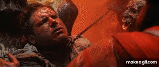 Indiana Jones 2 Indy Drinks Blood Scene on Make a GIF