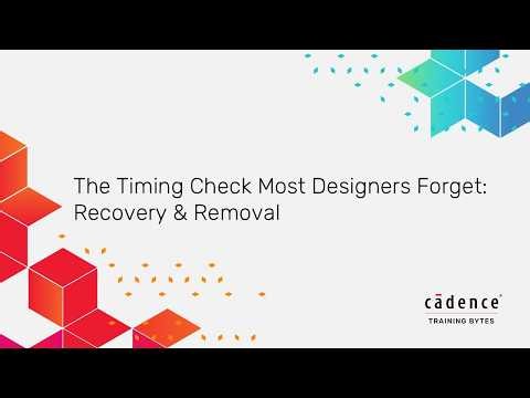 The Timing Check Most Designers Forget: Recovery & Removal