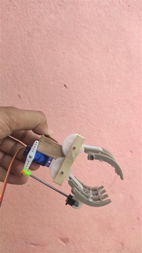 DIY servo driven industrial gripper mechanism #servomotor