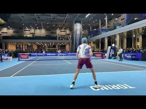 Jannik Sinner Forehand Slow Motion / シナーのフォア（スロー）