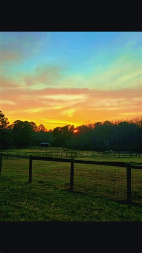 Stunning Sunset Views from My Office on the Farm