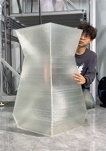 How long would it take to mass-produce vases using a 3D printer?⚡️⚡️ · Printing time: 4hours · Material：PLA Pellet · Printer: Dowell Pellet 3d Printer · Nozzle：1.6mm Curious about what the Dowell 3d printer can do？Tap the link in our bio or send a DM! #3dprinter #3dprinting #large3dprinter #pellet #vase