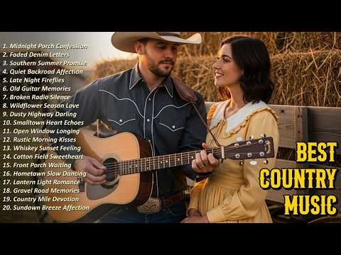 Pure Country Ballads From the Heartland | Emotional Voices Drifting Through Calm Country Nights