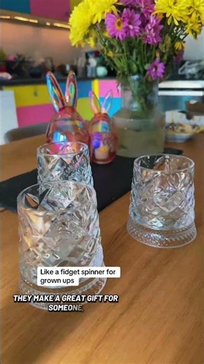 I’m sorry but why is this essentially a fidget spinner… for adults with taste? This rotating glass