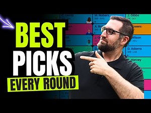 The BEST Players To Draft in EVERY Round of Your Fantasy Football Draft