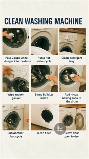 Deep clean washing machine with easy steps | Little DIY