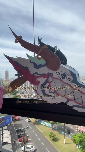 Quick vid #paperdragon #puppetdragon #paperpuppet